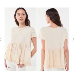 Urban outfitters babydoll ruffled top